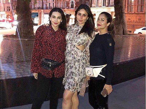 Kareena Kapoor, Karisma Kapoor and Amrita Arora in London. | ( Photo | Karisma Kapoor Instagram )