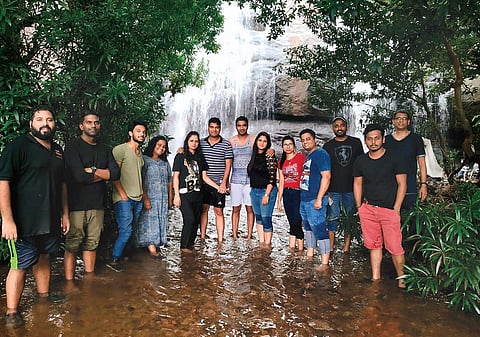 RTC Kochi team at Anachadikuthu waterfalls