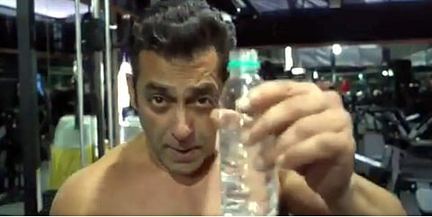 Superstar Salman Khan posts video doing Bottle Cap Challenge on Instagram. | ( Photo  | IANS )