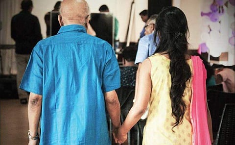 At 24, she lives in a retirement home