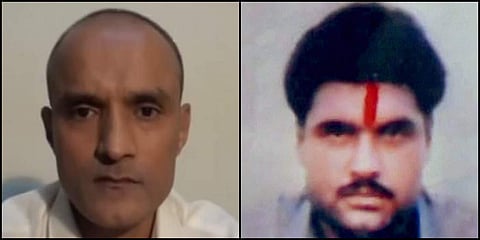 L-R: Indian nationals sentenced to death by Pakistan for alleged spying Kulbhushan Jadhav and Sarabjit Singh. (Photos | File)