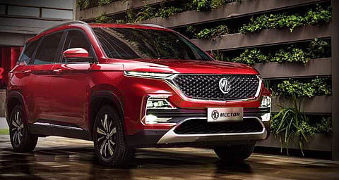 The MG Hector (Photo courtesy www.mgmotor.co.in)