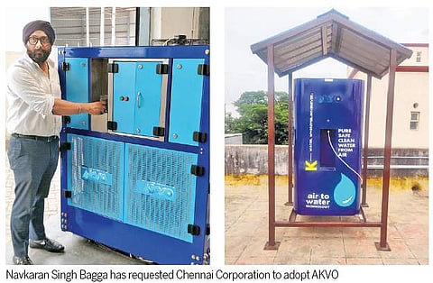 Navkaran Singh Bagga has requested Chennai Corporation to adopt AVKO.