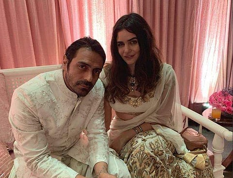 Arjun Rampal and his model girlfriend Gabriella Demetriades. ( Photo | Arjun Rampal Twitter)