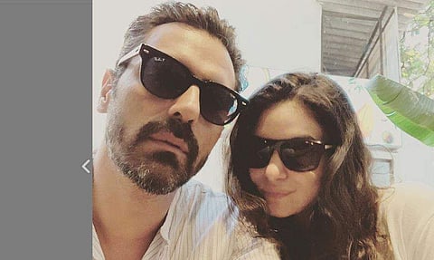 Arjun Rampal and his model girlfriend Gabriella Demetriades. | ( Photo | Arjun Rampal Twitter )