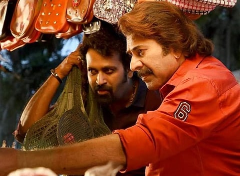 Actor Mammootty with Manoj K Jayan