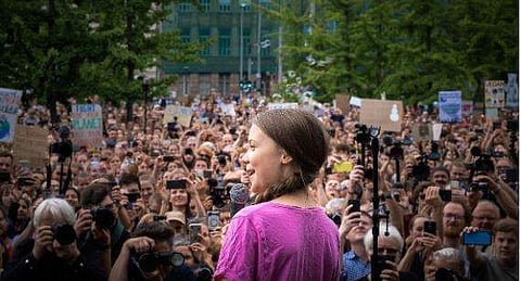 Swedish teenage activist Greta Thunberg. | ( Photo | Greta Thunberg Twitter )
