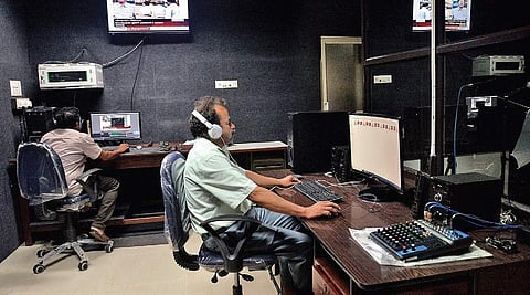 The multimedia studio at the SAT Hospital Vincent Pulickal