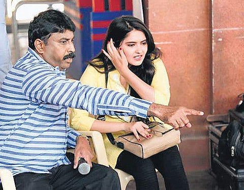 Director Ramesh Selvan with Ayra