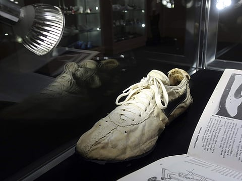 The waffle-soled running shoes were designed by Nike co-founder Bill Bowerman in 1972. (Photo | AP)
