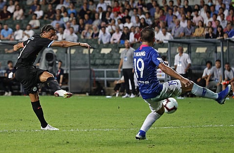 Bayern Munich target Leroy Sane scored twice in City's 6-1 win | AP
