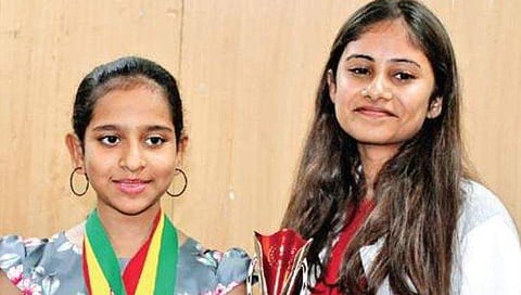 Pratichi Kar (left) and Avani Bipinkumar