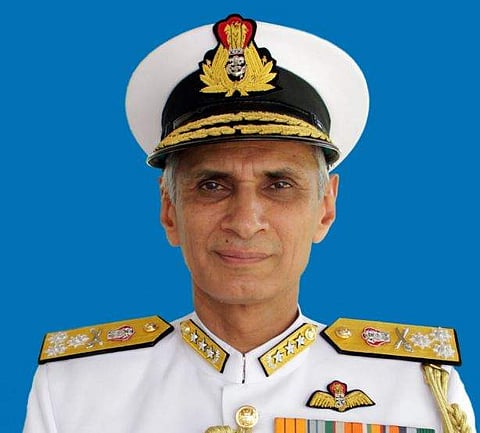 Navy chief Admiral Karambir Singh (Photo| (Twitter)