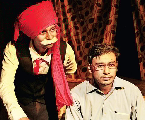 A still from the play Ilhaam