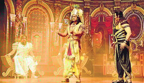 A scene from a previous screening of Mahabharat – The Epic Tale, directed by Puneet Issar