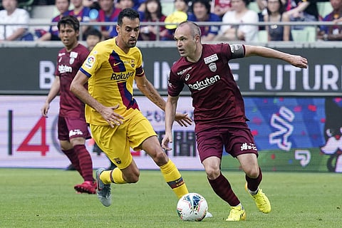 Carles Perez double as Barcelona beat Iniesta's Vissel Kobe