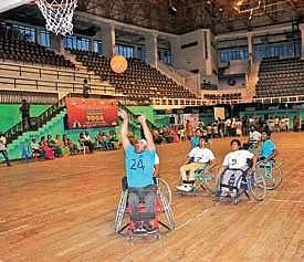 Vishakhapatnam disabled basketball team