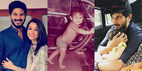 As Dulquer Salmaan turns 33, let us take a look at rare photos of the 'Bangalore Days' actor with his family. (Photo | Dulquer Salmaan Instagram)
