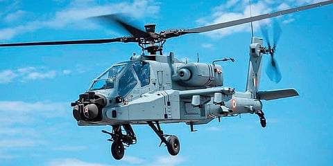 The IAF will raise two squadrons of 11 Apache helicopters each whose base will be in Pathankot in Punjab and Jorhat in Assam | PIC COURTESY: IAF