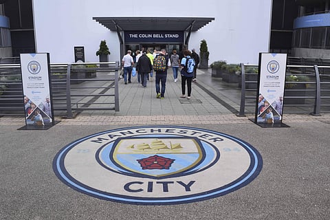 Manchester City stadium entrance. (Photo | EPS)