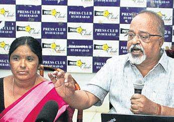 DDS director PV Satheesh at press club in Hyderabad on Tuesday | Sathya keerthi