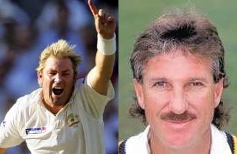 Shane Warne (L) during the 2005 Ashes and Dennis Lillee (R) (File | AFP)