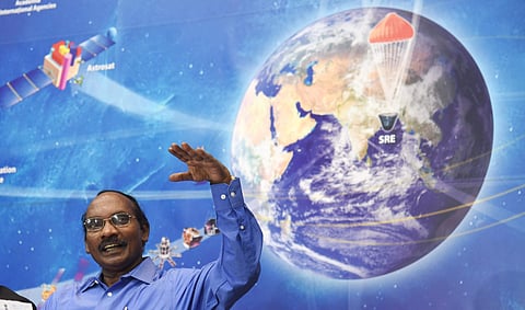 Indian Space Research Organisation (ISRO) chairman K Sivan. (Photo | Vinod Kumar T, EPS)