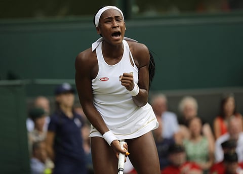 Gauff was not as assured as in her previous performances | AP