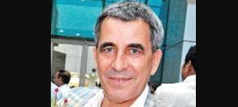 Technical director of Indian Football team Isac Doru