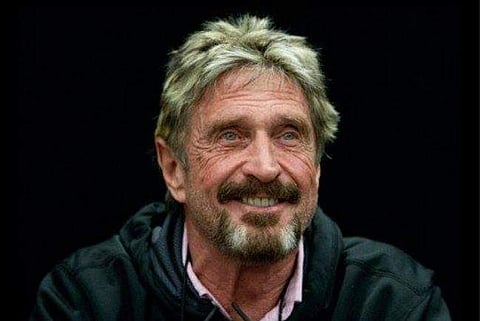 US millionaire John McAfee (Photo| Facebook/ @officialmcafee)
