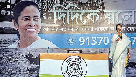 WB CM Mamata Banerjee during the launch of ‘Didi Ke Bolo’ campaign | pti