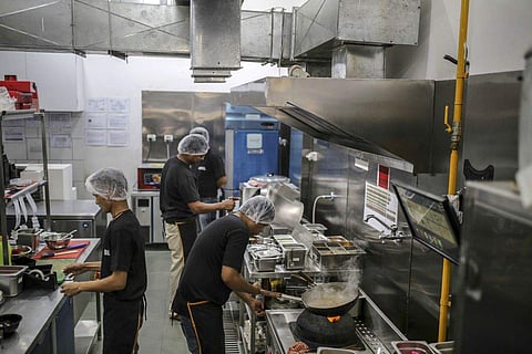 The Rebel Foods cloud kitchen in Mumbai (Photo | Bloomberg)