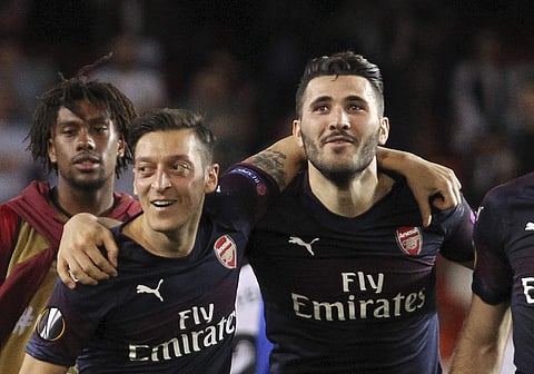 Kolasinac and Ozil were not the first footballers to be targeted on London's streets. | AP
