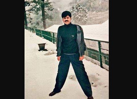 File photo of Harekrushna Das in Kashmir