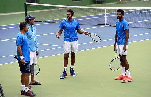 Image of Indian Davis Cup players for representational purpose (File Photo | PTI )