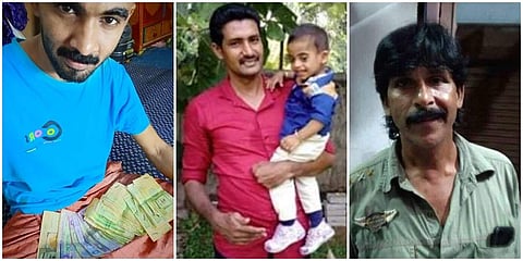 From left: Asif Ali, Anas with his son, Noushad (Photos | Facebbok)