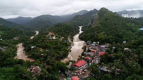 Kerala floods: An image from the aerial survey conducted by CM Pinarayi Vijayan and team.