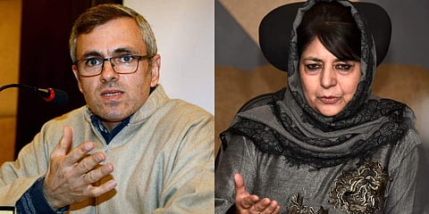 Former Jammu and Kashmir Chief Ministers Omar Abdullah and Mehbooba Mufti (File Photo | PTI)