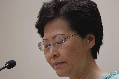 Hong Kong Chief Executive Carrie Lam (Photo | AP)