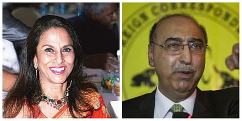 Shobhaa De (Left) and Abdul Basit (R)