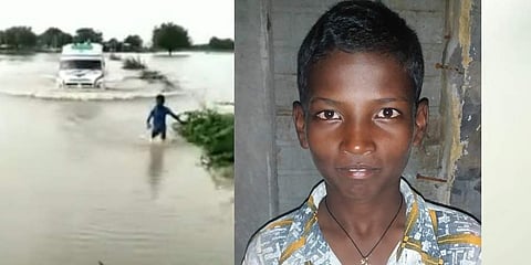 12-year-old Venkatesh, who became a hero after the viral video. (Photo | EPS)