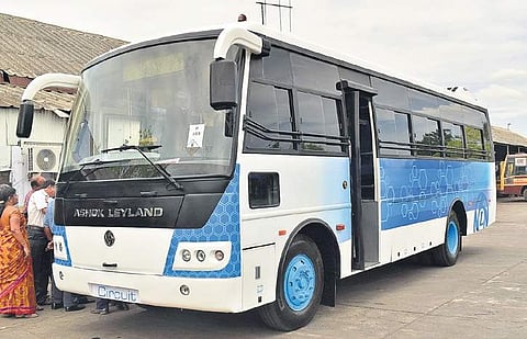 The electric buses will be operated by Ashok Leyland on behalf of the Metropolitan Transport Corporation. A file photo of an electric bus | Express