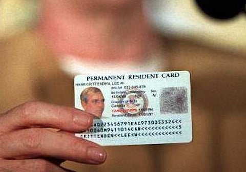 Green card image used for representation (Photo | AP)