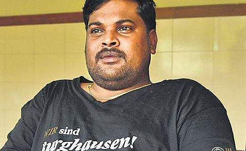 Shiva A from Trichy, who is recuperating at a hospital in Wayanad. | (Albin Mathew | EPS)