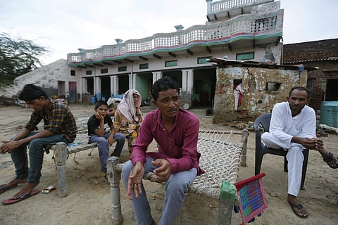 Irshad Khan, 28-year-old son of Pehlu Khan at their home in Jaisingh Pur Village in Nuh Haryana. (Photo | EPS, Arun Kumar)