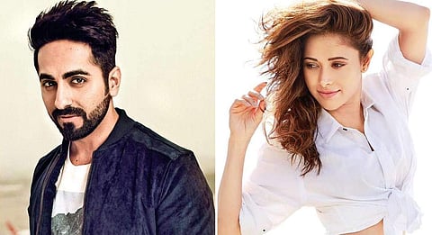 Bollywood actors Ayushmann Khurrana and Nushrat Bharucha