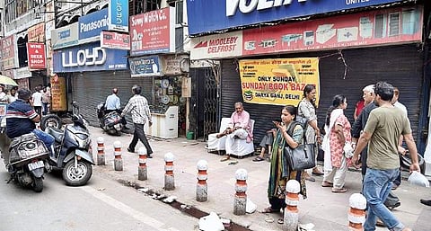 The Sunday book market has been shut down following a July order by the Delhi High Court. Many book lovers and sellers are upset with the decision. (Photo | Parveen Negi, EPS)