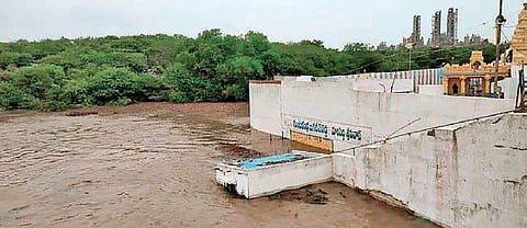 The Sri Lakshminarasimha Swamy Temple at Mattapalli, on Wednesday (Photo |EPS)