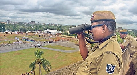 Bhubaneswar Police keepin close eyes (Photo| EPS,Biswanath Swain)