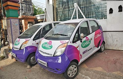 NMoS vehicles gathering dust and rusting since January at Sanjeeva Nagar police station in Hyderabad | Vinay Madapu